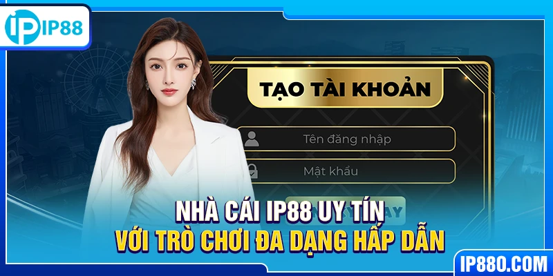 Nhà cái IP88 uy tín với trò chơi đa dạng hấp dẫn